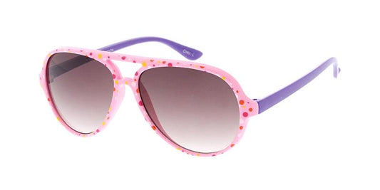 Polka dot kids aviator sunglasses