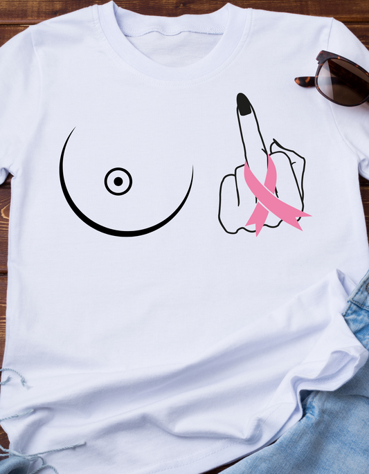 Middle finger Cancer Shirt